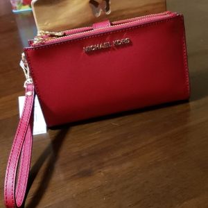 MICHAEL KORS Large Double Zip Wristlet